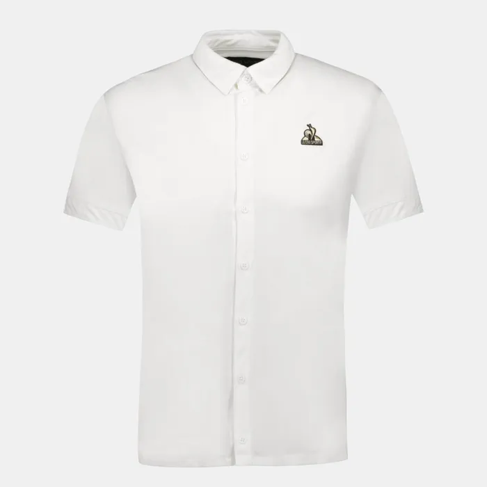 Polos Shirts Men Le Coq Sportif Coq D039or Shirt Manches Courtes Marshmallow