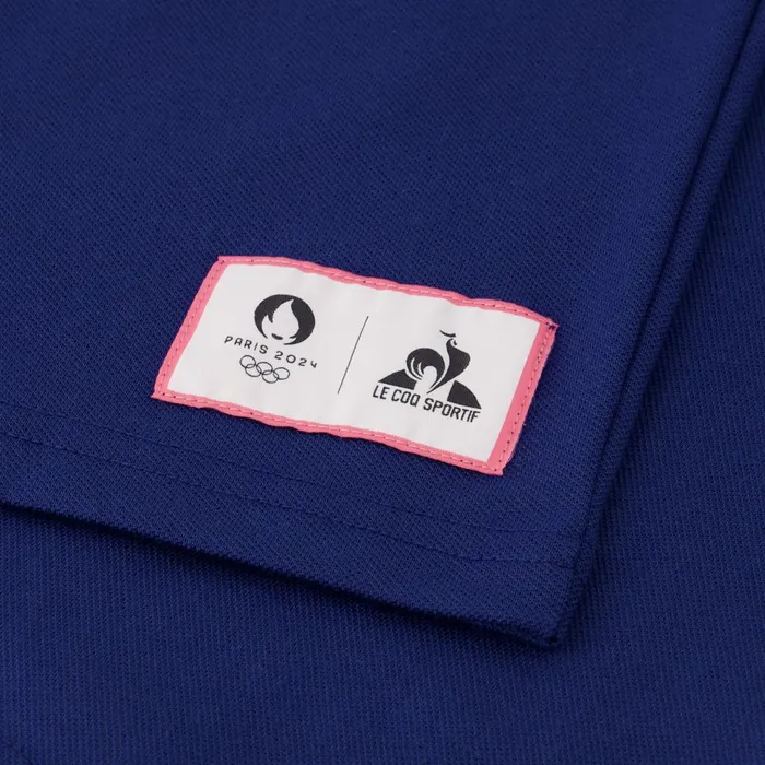 Polos Shirts Men Le Coq Sportif Paris 2024 Polo Shirt Blue Depths