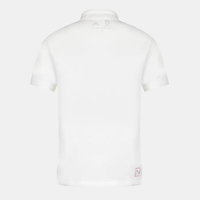 Polos Shirts Men Le Coq Sportif Paris 2024 Polo Shirt Marshmallow