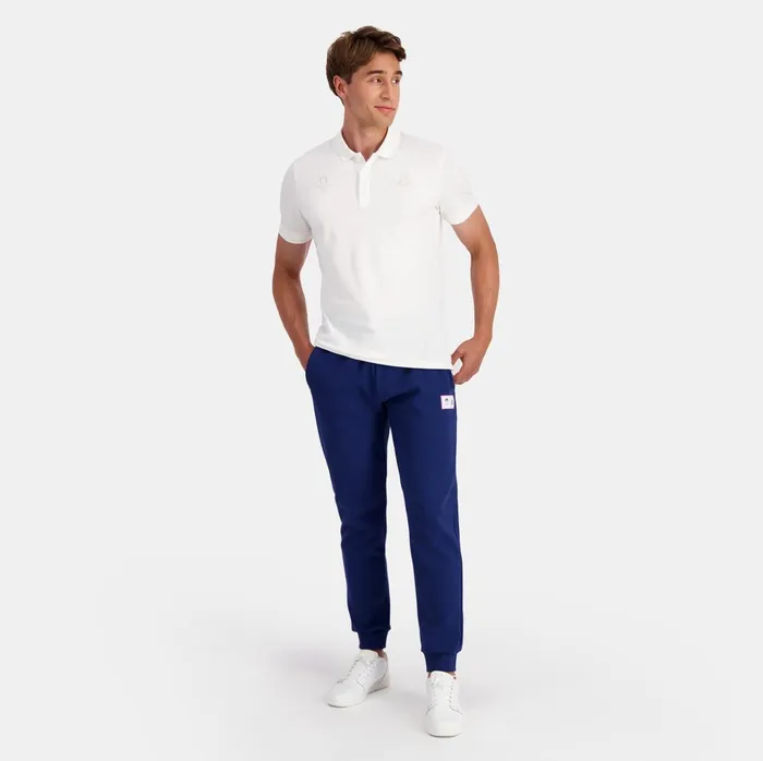 Polos Shirts Men Le Coq Sportif Paris 2024 Polo Shirt Marshmallow