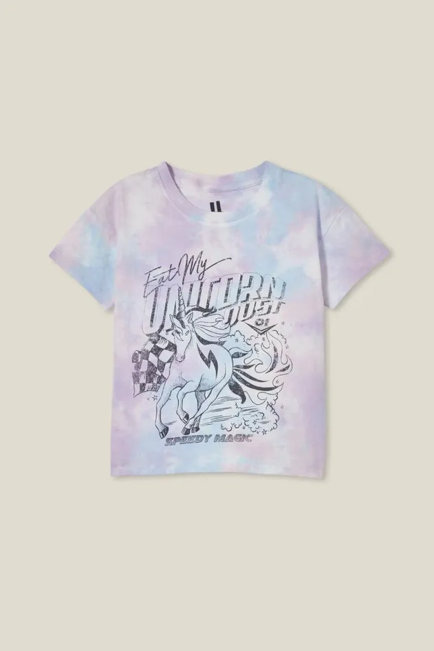 Poppy Short Sleeve Print Tee Blush Pink Tie Dyeeat My Unicorn Dust Girls Cotton On Tops and TShirts Poppy Short Sleeve Print Tee Blush Pink Tie Dyeeat My Unicorn Dust Girls Cotton On Tops and TShirts