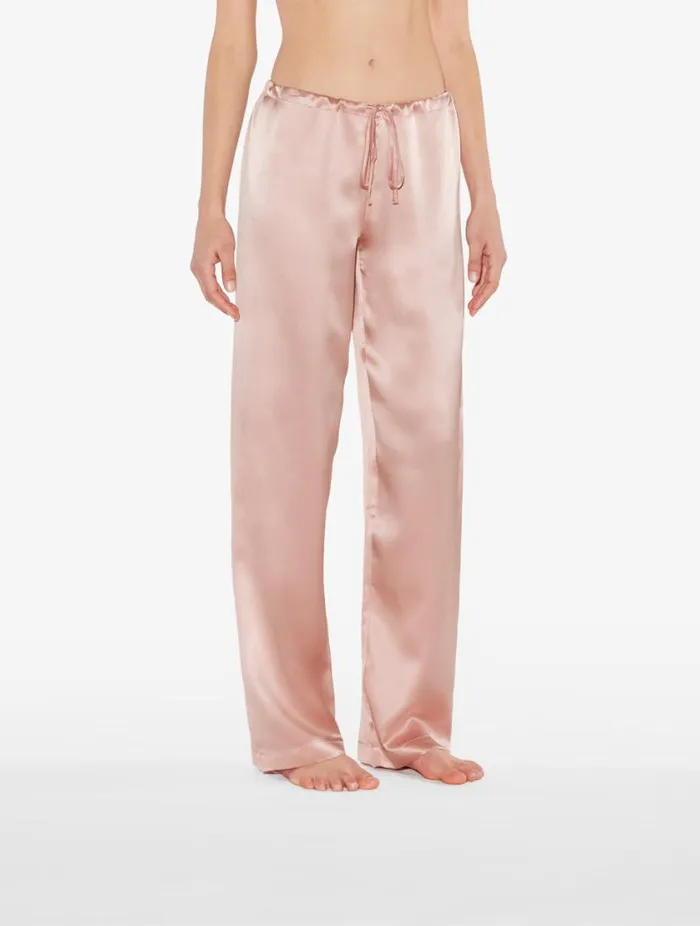 Powder Pink Silk Pajama Set Sleepwear La Perla Pajamas