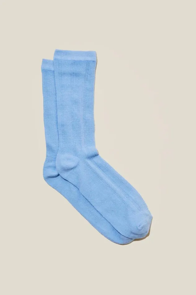 Pretty Pointelle Socks Blue Women Cotton On Socks