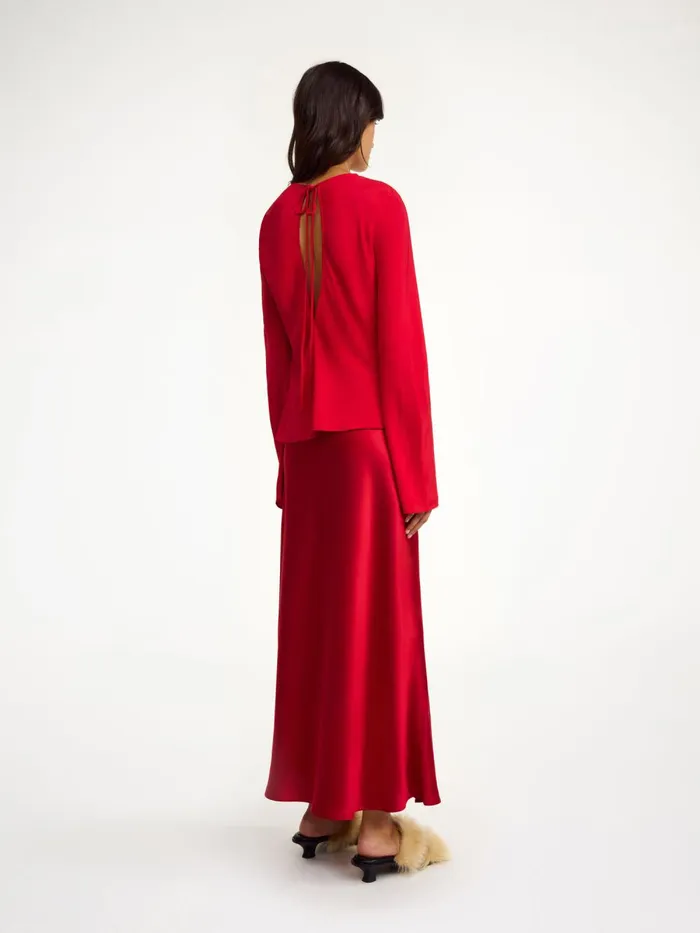 Pricilla Top Dark Chilli Women By Malene Birger Tops and Blouses