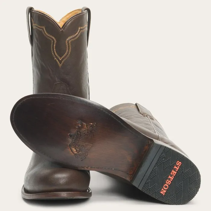Puncher Boots Brown Men Stetson Ropers