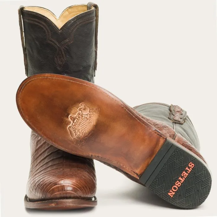 Puncher Exotic Boots Brown Men Stetson Western