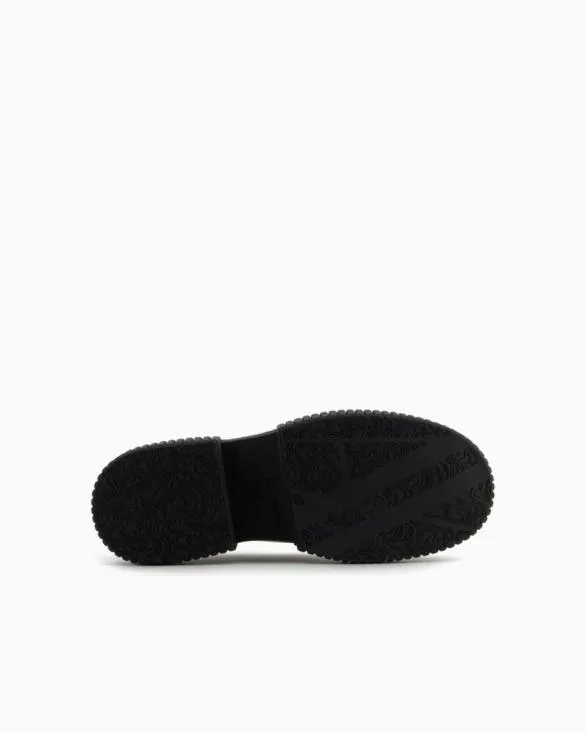 Quilted Leather Amphibians Black Women Armani Boots And Ankle Boots Quilted Leather Amphibians Black Women Armani Boots And Ankle Boots