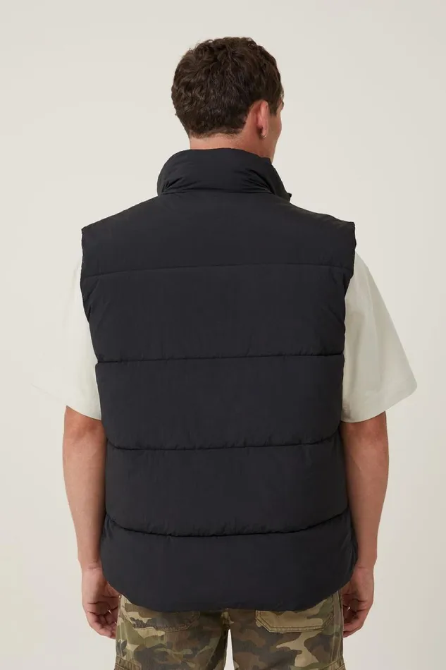 Recycled Puffer Vest Black Men Cotton On Jackets Recycled Puffer Vest Black Men Cotton On Jackets