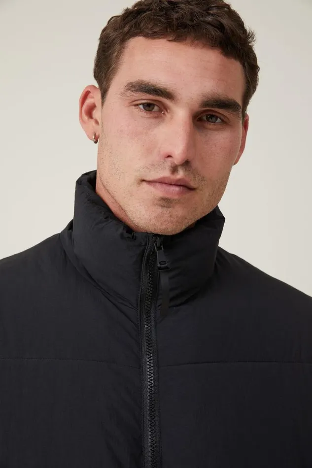 Recycled Puffer Vest Black Men Cotton On Jackets Recycled Puffer Vest Black Men Cotton On Jackets