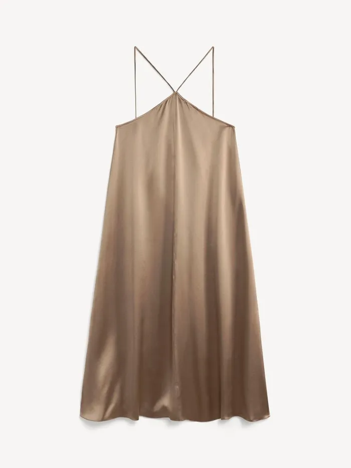 Reganne Maxi Dress Shitake Women By Malene Birger Dresses