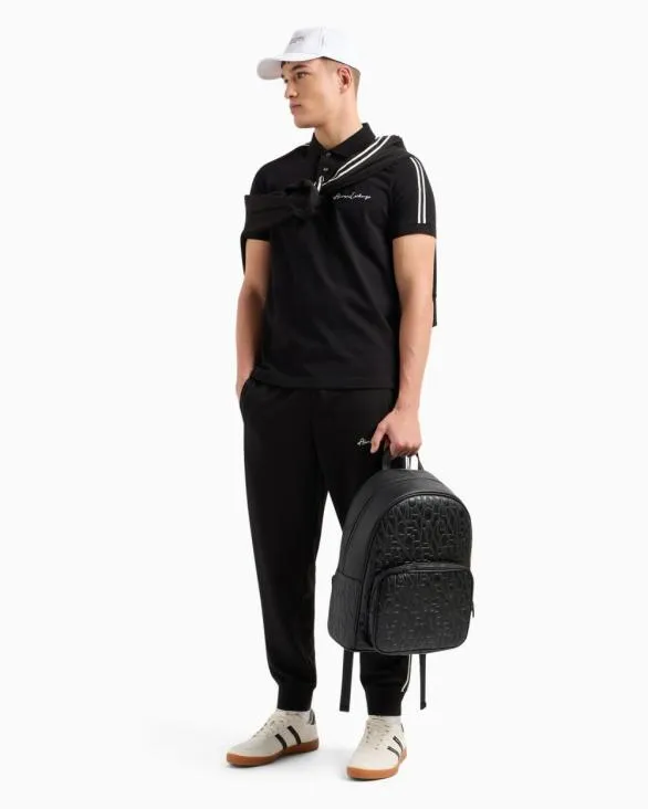 Regular Fit Polo Shirt With Signature Logo Black Men Armani Polo Shirts Regular Fit Polo Shirt With Signature Logo Black Men Armani Polo Shirts