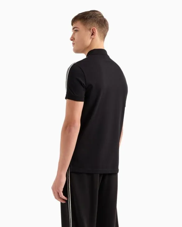 Regular Fit Polo Shirt With Signature Logo Black Men Armani Polo Shirts Regular Fit Polo Shirt With Signature Logo Black Men Armani Polo Shirts