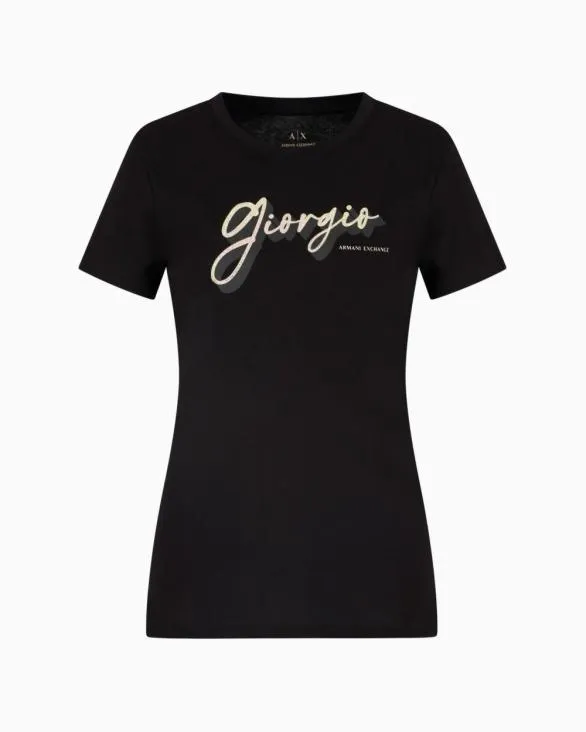Regular Fit TShirts Black Women Armani TShirts