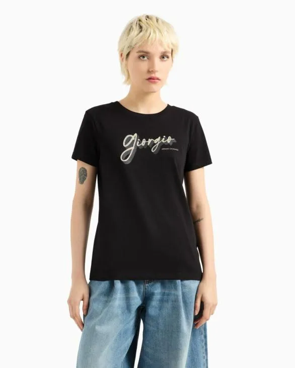 Regular Fit TShirts Black Women Armani TShirts Regular Fit TShirts Black Women Armani TShirts