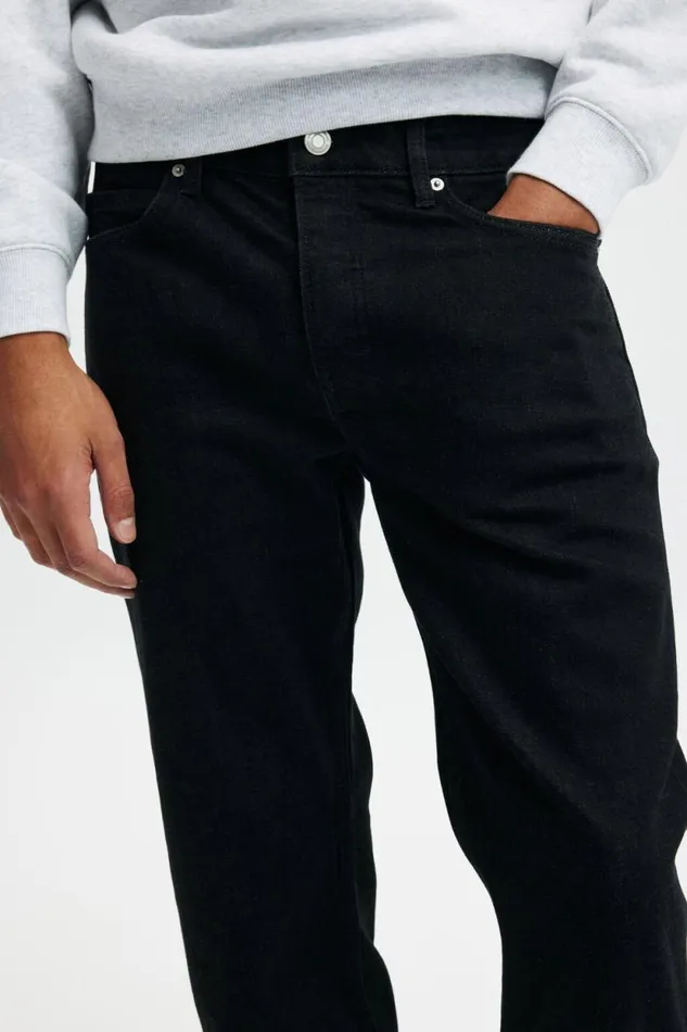 Regular Straight Jean Selvedge Rinse Black Men Cotton On Jeans Regular Straight Jean Selvedge Rinse Black Men Cotton On Jeans