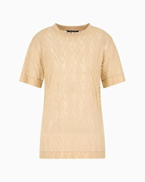 Relaxed Fit TShirts Beige Women Armani TShirts