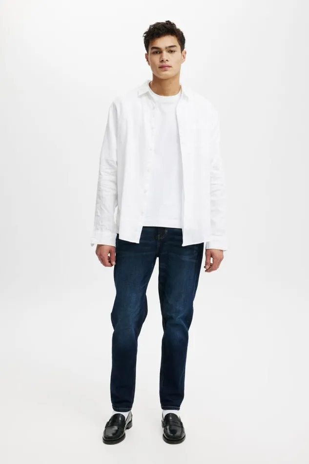 Relaxed Tapered Jean Motel Blue Men Cotton On Jeans