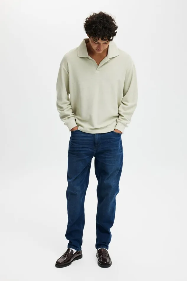 Relaxed Tapered Jean Soma Blue Men Cotton On Jeans