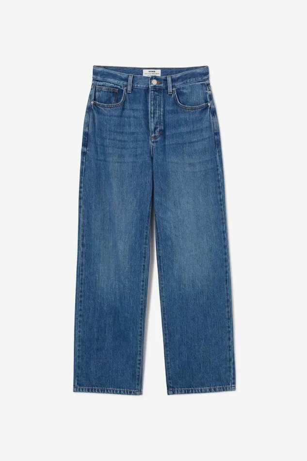 Relaxed Wide Jean Bottle Blue Women Cotton On Pants Relaxed Wide Jean Bottle Blue Women Cotton On Pants