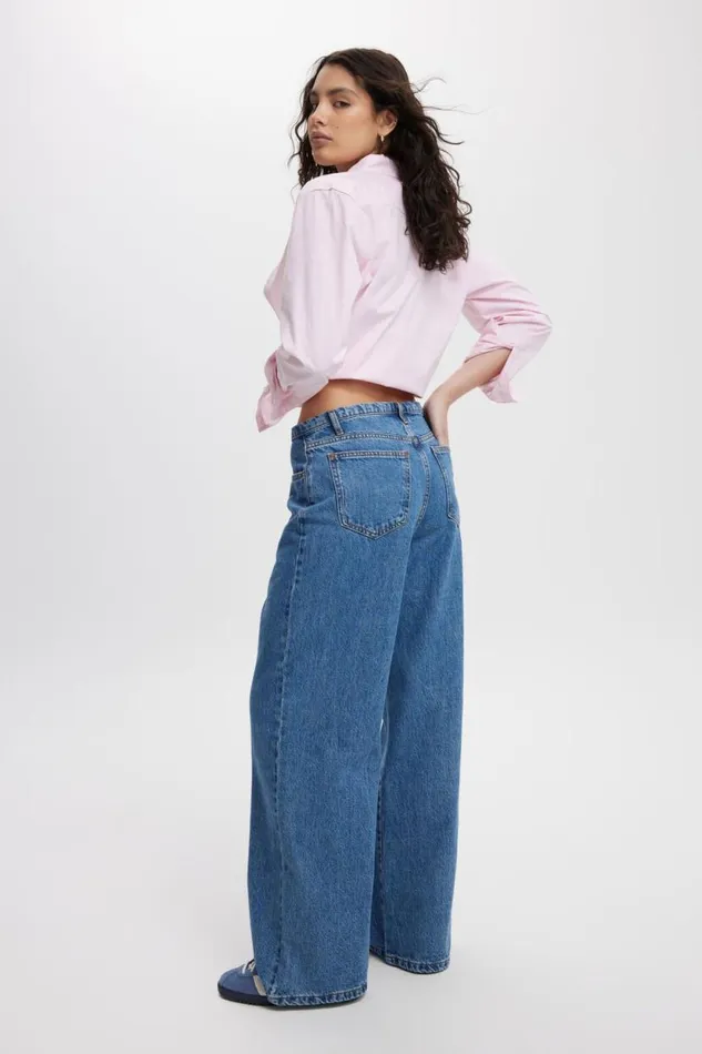 Relaxed Wide Jean Sea Bluewaist Women Cotton On Pants Relaxed Wide Jean Sea Bluewaist Women Cotton On Pants