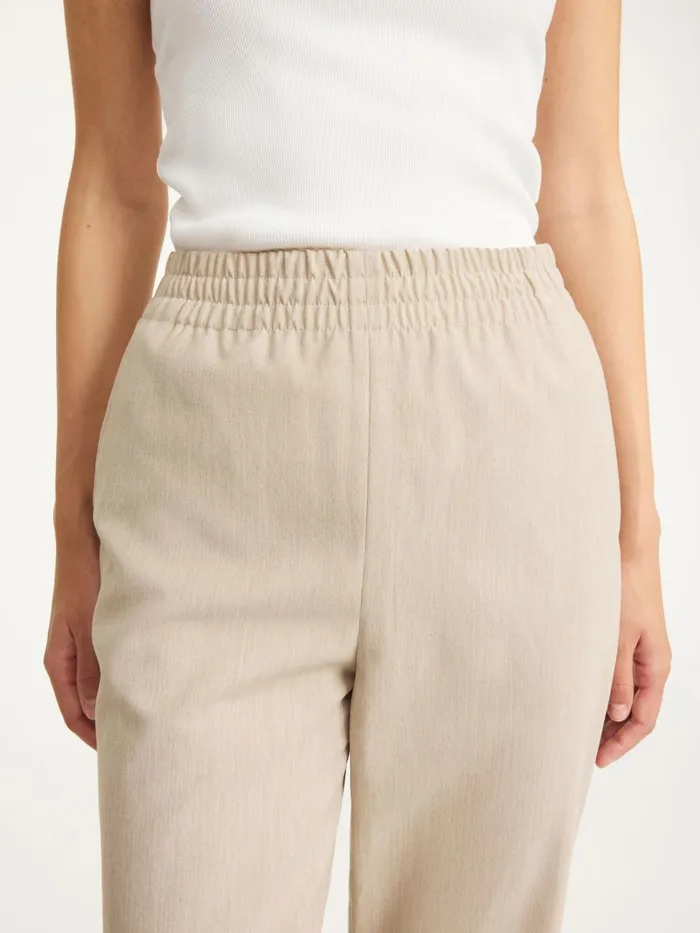 Remi Trousers Beige Melange Women By Malene Birger Trousers