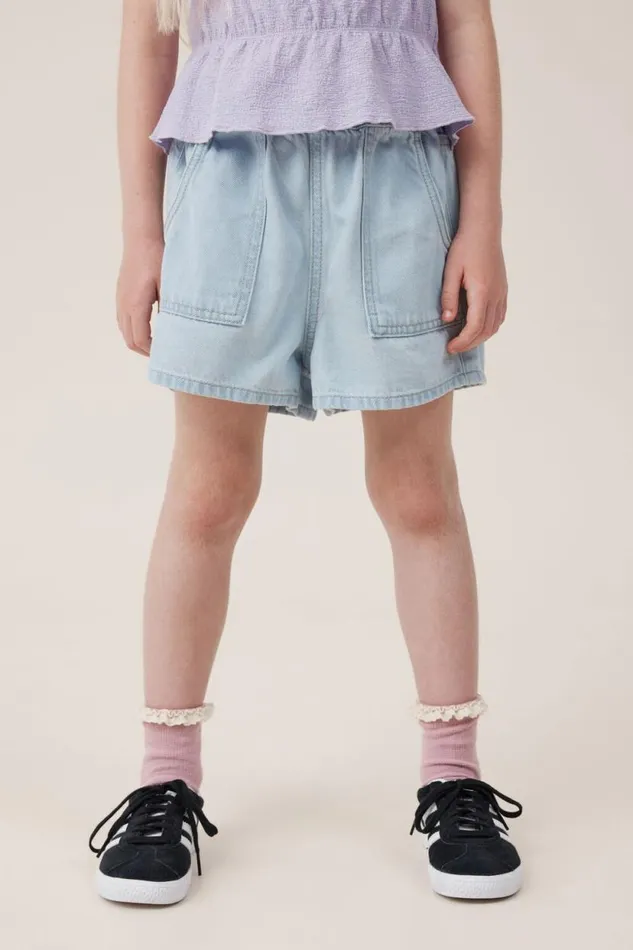 Renee Denim Short Blue Bleach Wash Girls Cotton On Shorts Skirts and Playsuits Renee Denim Short Blue Bleach Wash Girls Cotton On Shorts Skirts and Playsuits