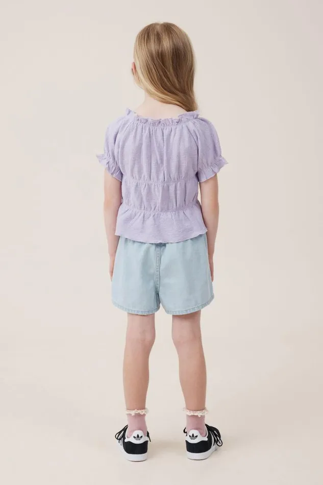 Renee Denim Short Blue Bleach Wash Girls Cotton On Shorts Skirts and Playsuits Renee Denim Short Blue Bleach Wash Girls Cotton On Shorts Skirts and Playsuits