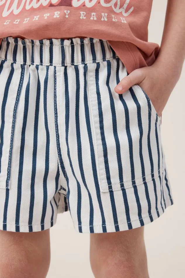 Renee Denim Short Vanillablue Stripe Girls Cotton On Shorts Skirts and Playsuits Renee Denim Short Vanillablue Stripe Girls Cotton On Shorts Skirts and Playsuits