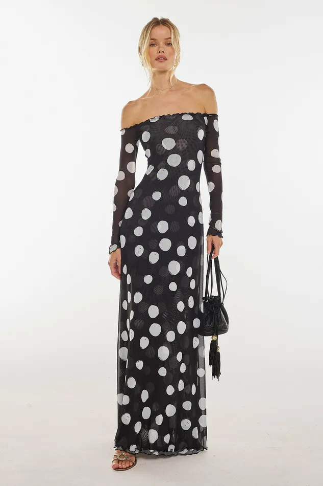 RESA Bardot Maxi In Vogue Women Maxi Dress