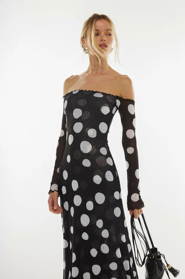 RESA Bardot Maxi In Vogue Women Maxi Dress
