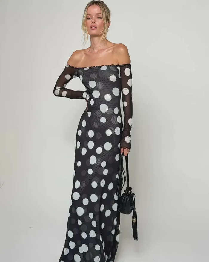 RESA Bardot Maxi In Vogue Women Maxi Dress