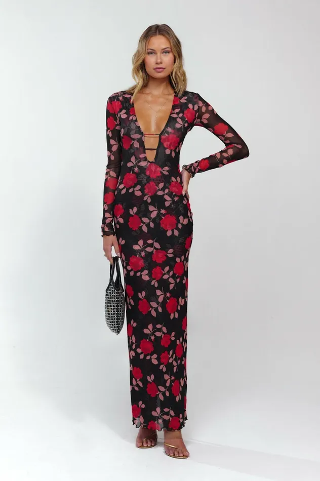 RESA Esme Dress In Rosa Women Midi Dress