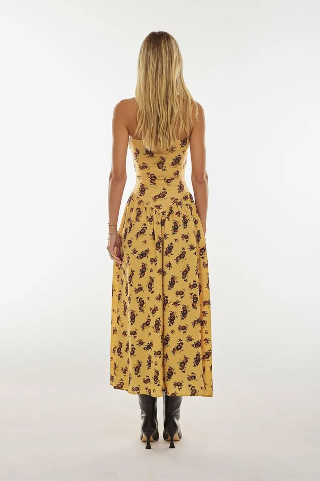 RESA Mackenzie Dress In Dandelion Women Midi Dress