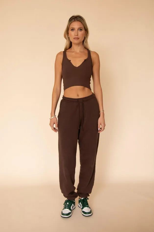 RESA Ozzy Tank In Brown Women Tops