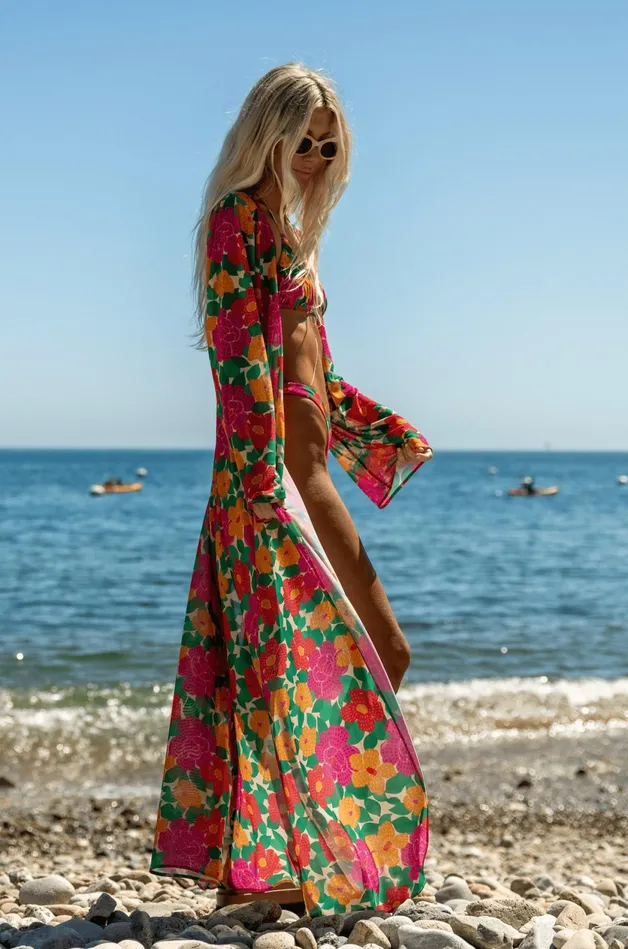 RESA Salty Wrap Dress And Duster In Cuba Women Tops
