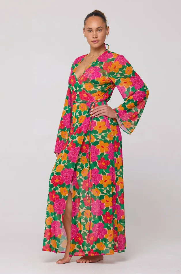 RESA Salty Wrap Dress And Duster In Cuba Women Tops