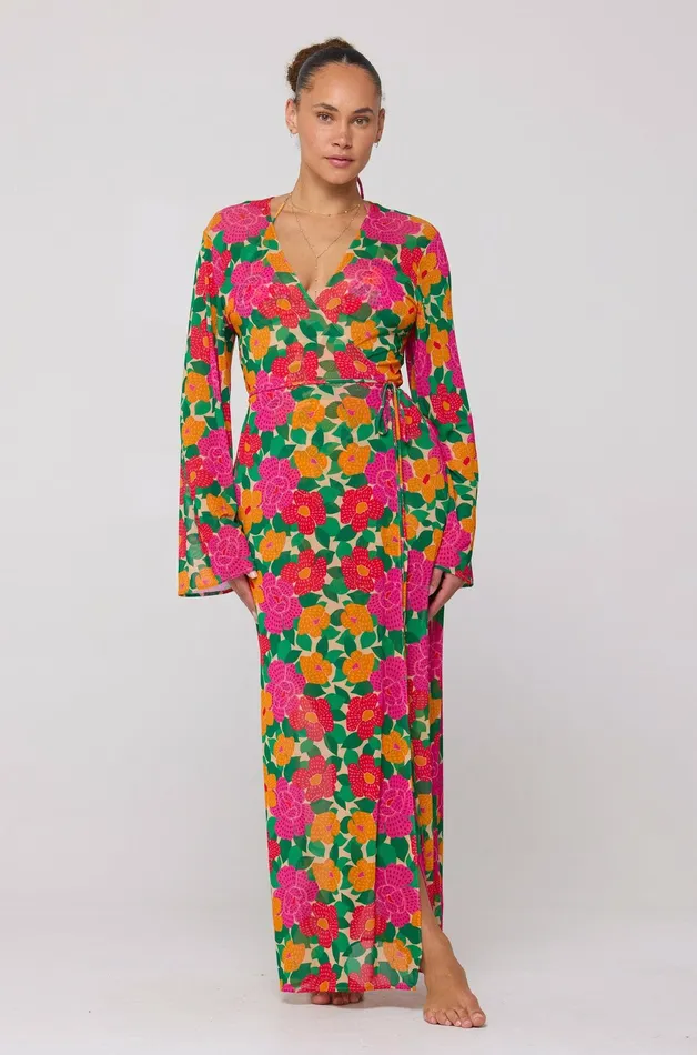 RESA Salty Wrap Dress And Duster In Cuba Women Tops
