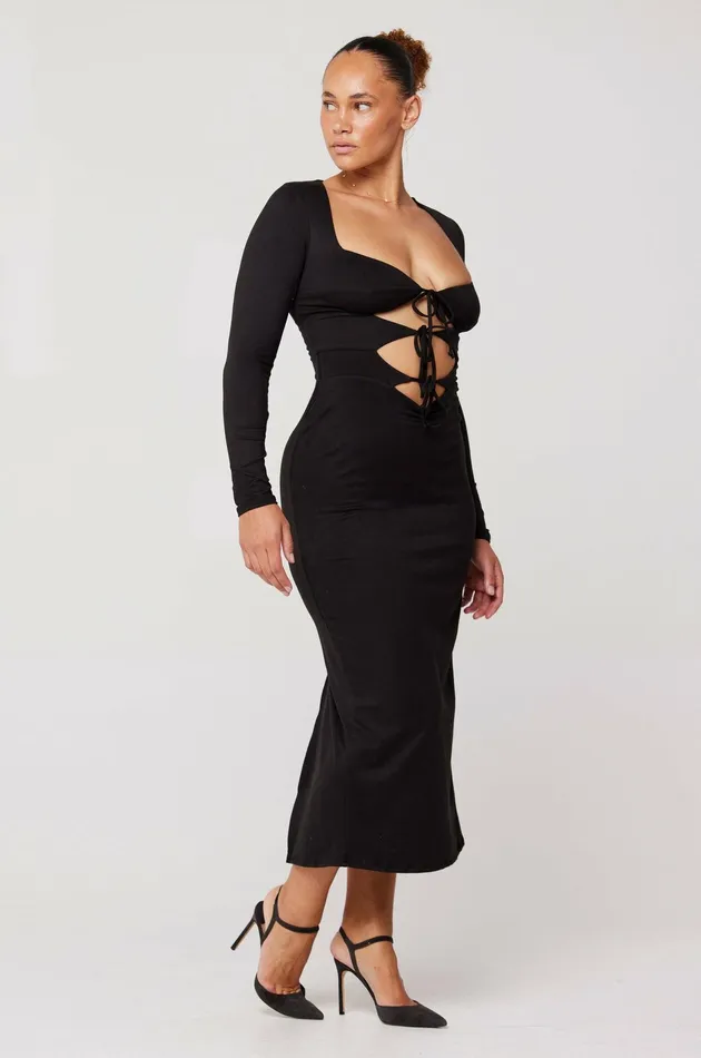 RESA Simone Dress In Black Women Night Out