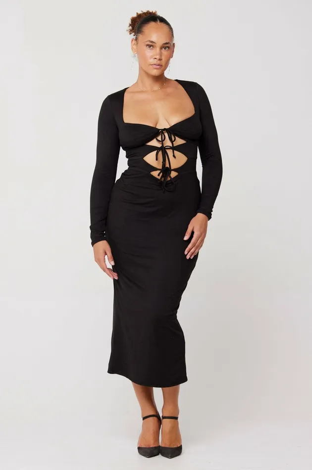 RESA Simone Dress In Black Women Night Out