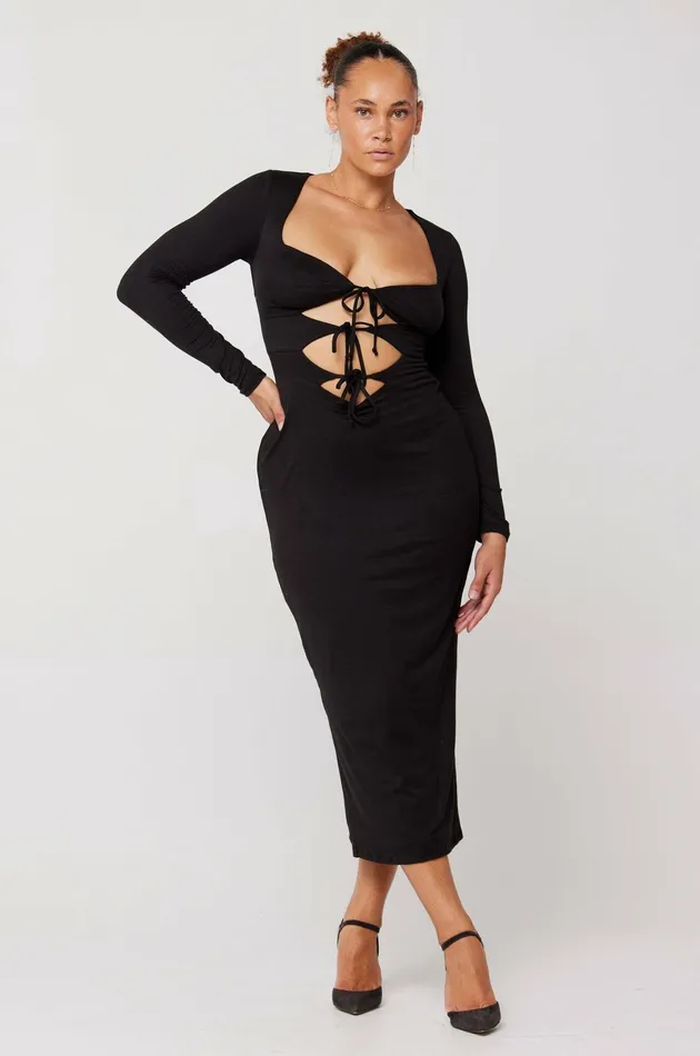 RESA Simone Dress In Black Women Night Out