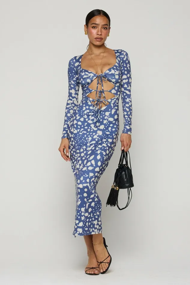 RESA Simone Dress In Cove Women Midi Dress