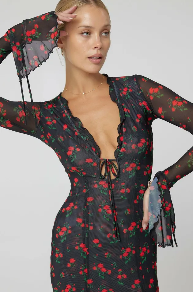 RESA Sloane Mini In Rosette Women Mini Dresses