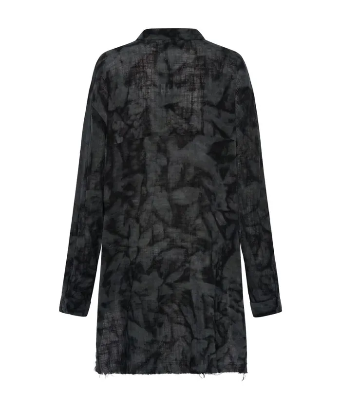 RESONANCE MUSLIN LONGLINE SHIRT Women One Teaspoon Shirts RESONANCE MUSLIN LONGLINE SHIRT Women One Teaspoon Shirts
