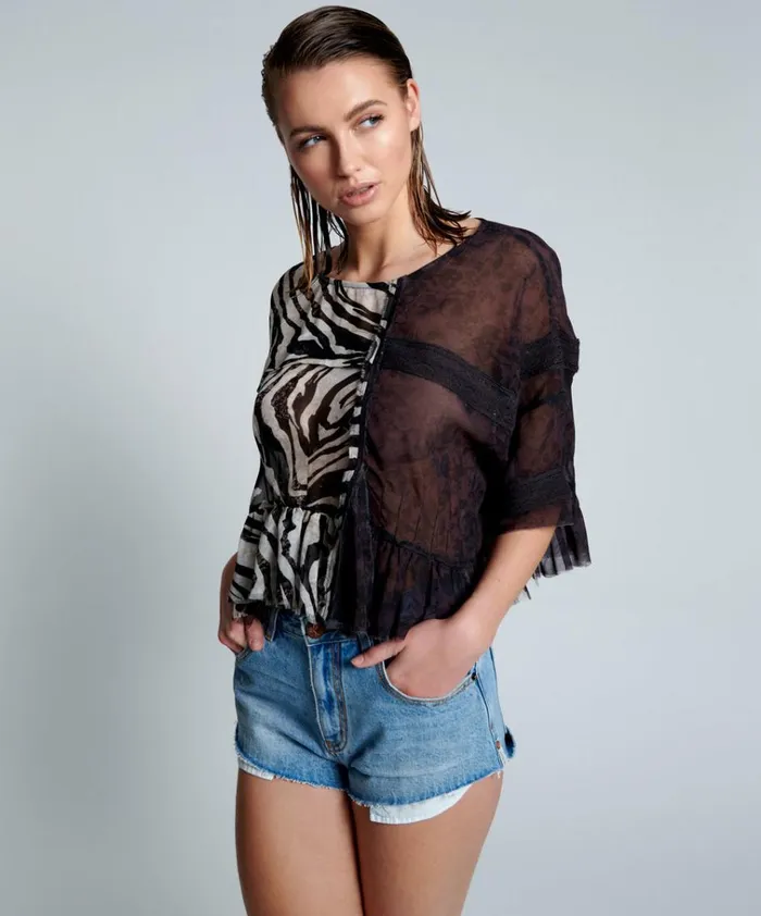 RIPPLE NIGHT DANCE TOP Women One Teaspoon Tops