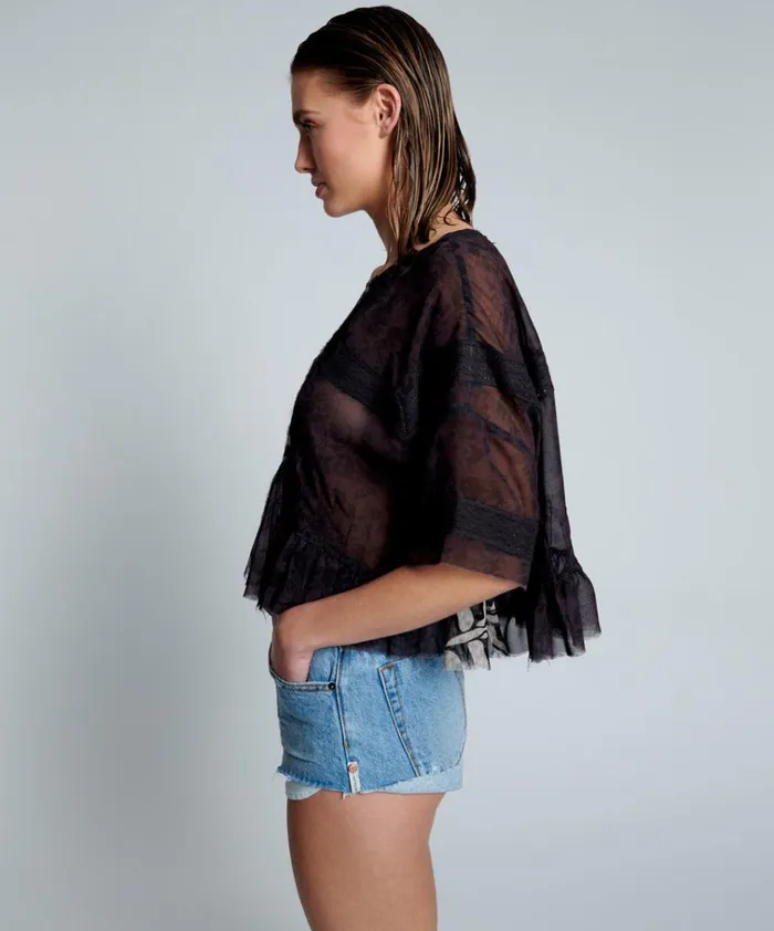 RIPPLE NIGHT DANCE TOP Women One Teaspoon Tops RIPPLE NIGHT DANCE TOP Women One Teaspoon Tops