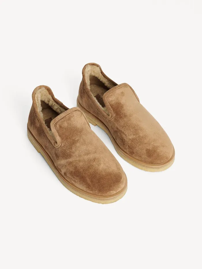 Romine Suede Slippers Tobacco Brown Women By Malene Birger Shoes