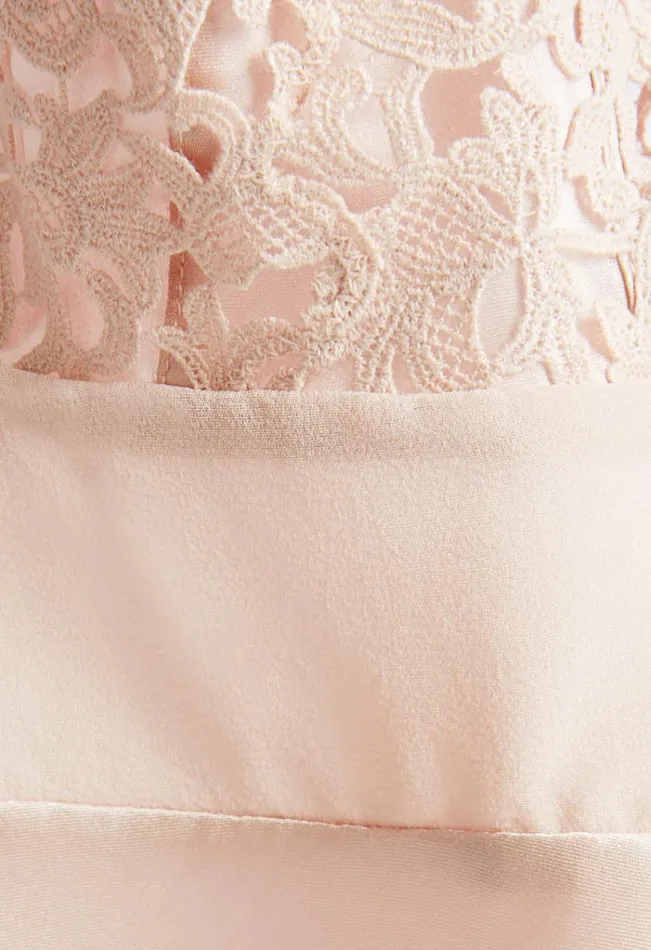 Rose Beige Silk Camisole With Macrame Sleepwear La Perla Camisoles