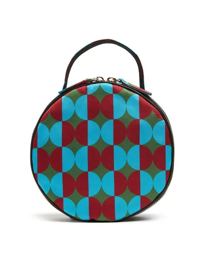 Round Pochette Mezzaluna Green Women La Double J Bags and Pochettes