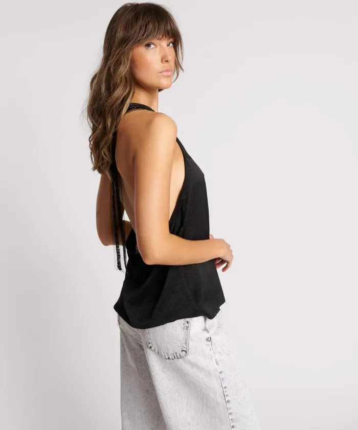 ROXIE EMBELLISHED BACKLESS TOP Women One Teaspoon Tops ROXIE EMBELLISHED BACKLESS TOP Women One Teaspoon Tops