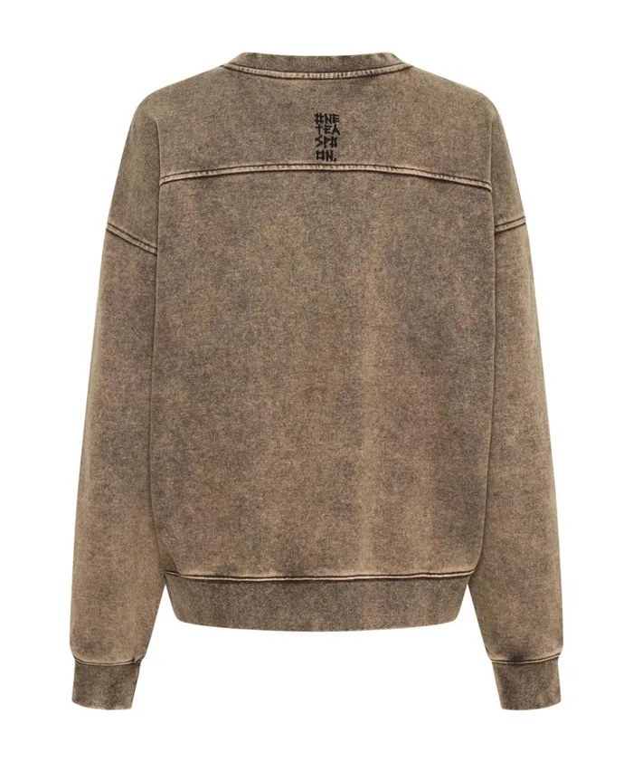 RUST BOWER BIRD RETRO SWEATER Women One Teaspoon Hoodies And Sweats RUST BOWER BIRD RETRO SWEATER Women One Teaspoon Hoodies And Sweats